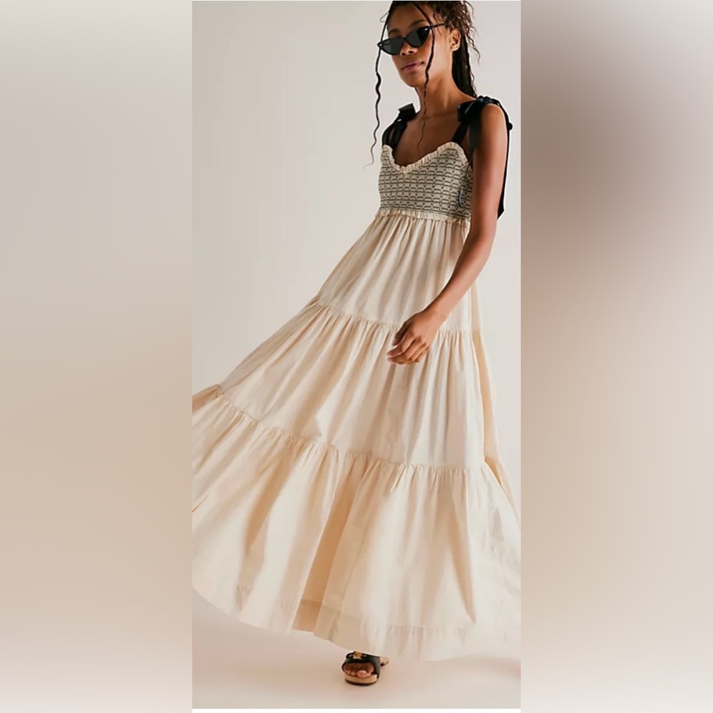 Free People Bluebell Tiered Maxi Dress, medium, NWOT